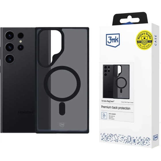 3mk Protection 3mk Smoke MagCase with MagSafe for Samsung Galaxy S23 Ultra - semi-transparent - (156044-0)
