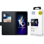 3mk Protection 3mk Wallet Case for iPhone 16 - Black - (W-3WalCas-AiP16-0)