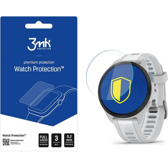 3mk Protection 3mk Watch Protection(TM) hybrid glass v. FlexibleGlass Lite on Garmin Forerunner 165 - (155539-0)