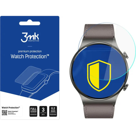 3mk Protection 3mk Watch Protection(TM) v. FlexibleGlass Lite hybrid glass for Huawei Watch GT 2 Pro Classic - (132746-0)