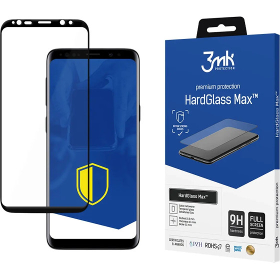 3mk Protection 9H 3mk HardGlass Max(TM) glass for Samsung Galaxy S9 - (107576-0)