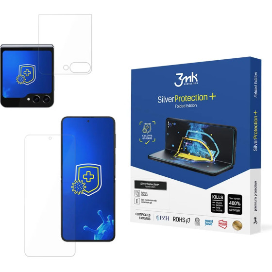 3mk Protection Antibacterial protective film 3mk SilverProtection+ Folded Edition for Samsung Galaxy Z Flip 6 - (W-3SProtPF-SamGZfl6-0)