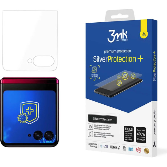 3mk Protection Antibacterial protective film 3mk SilverProtection+ for Motorola Razr 50 Ultra (front) - (W-3SPrtP-MR50Uf-0)