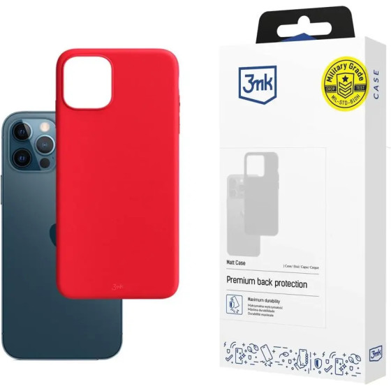 3mk Protection Apple iPhone 12/12 Pro - 3mk Matt Case strawberry - (108253-0)