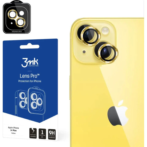 3mk Protection Apple iPhone 14 Plus - 3mk Lens Protection Pro Yellow - (149787-0)