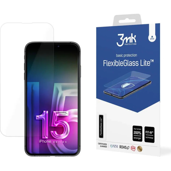 3mk Protection Apple iPhone 15 - 3mk FlexibleGlass Lite(TM) - (152090-0)