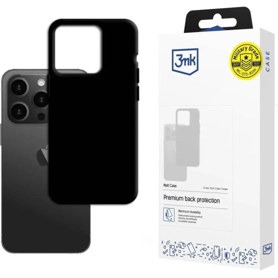 3mk Protection Apple iPhone 15 Pro - 3mk Matt Case black - (151048-0)