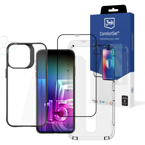 3mk Protection Apple iPhone 15 Pro Max - 3mk Comfort Set 4 in 1 - (152299-0)