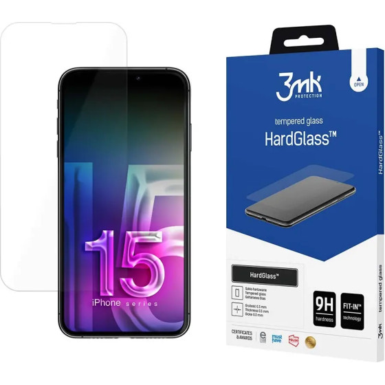 3mk Protection Apple iPhone 15 Pro Max - 3mk HardGlass(TM) - (151250-0)