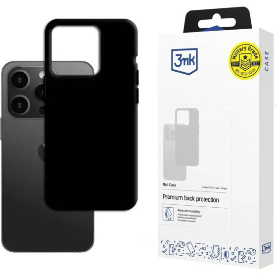 3mk Protection Apple iPhone 15 Pro Max - 3mk Matt Case black - (151614-0)