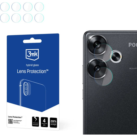 3mk Protection Camera Cover 3mk Lens Protection for Xiaomi Poco F6 - (W-3LenProt-PF6-0)