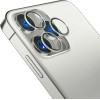 3mk Protection Camera Glass for iPhone 14 Pro Max / 14 Pro 9H for 3mk Lens Protection Pro Series Lens - Silver - (144626-0)