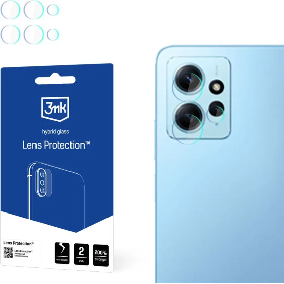 3mk Protection Camera glass for Xiaomi Redmi Note 12 7H for 3mk Lens Protection series lens - (149395-0)