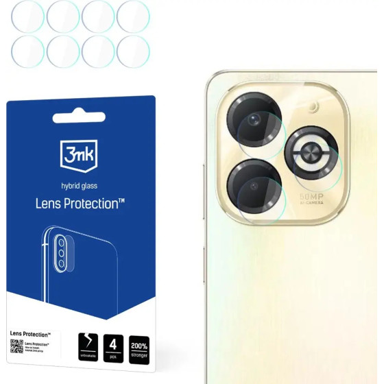 3mk Protection Camera lens glass 3mk Lens Protection for Infinix Smart 8 Plus - (W-3LenProt-IS8Pl-0)
