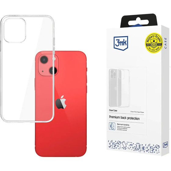 3mk Protection Case for iPhone 13 silicone from the 3mk Clear Case series - transparent - (136573-0)