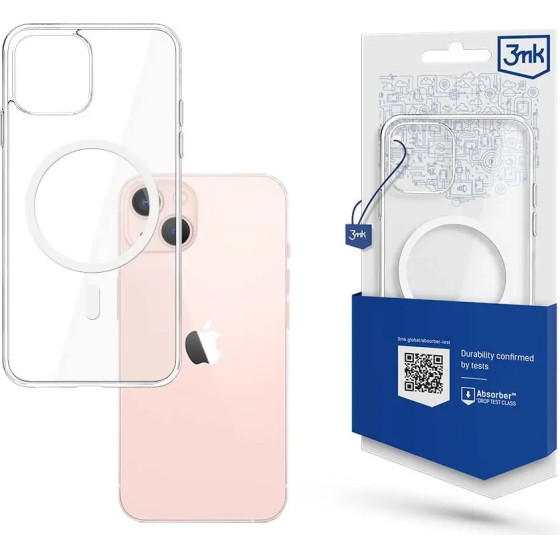 3mk Protection Case for iPhone 14 compatible with MagSafe from the 3mk MagCase series - transparent - (143867-0)