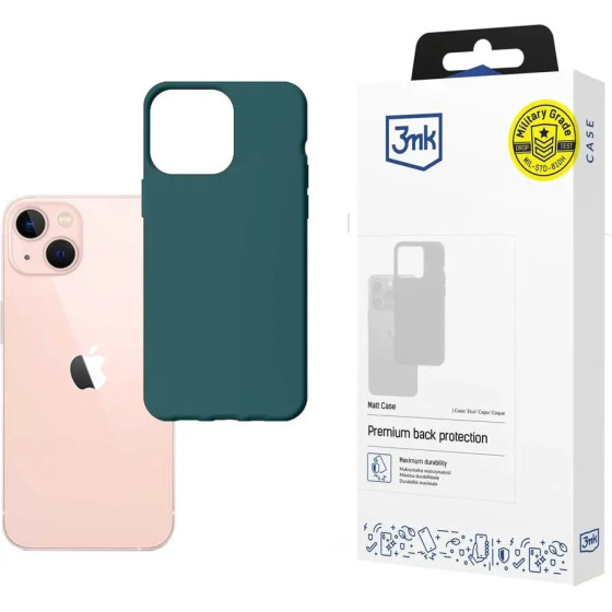 3mk Protection Case for iPhone 14 from the 3mk series Matt Case - dark green - (143864-0)