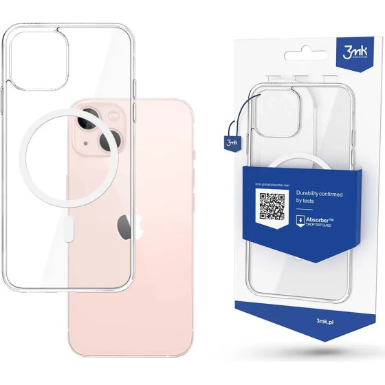 3mk Protection Case for iPhone 14 Plus compatible with MagSafe from the 3mk MagCase series - transparent - (143900-0)