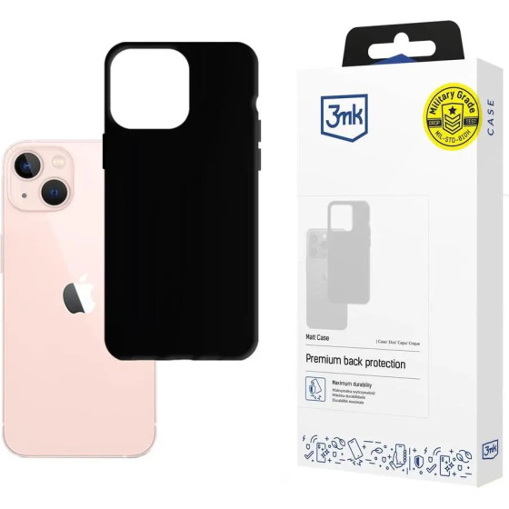 3mk Protection Case for iPhone 14 Plus from the 3mk Matt Case series - black - (143893-0)