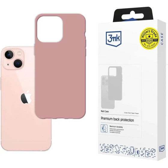 3mk Protection Case for iPhone 14 Plus from the 3mk Matt Case series - pink - (143897-0)