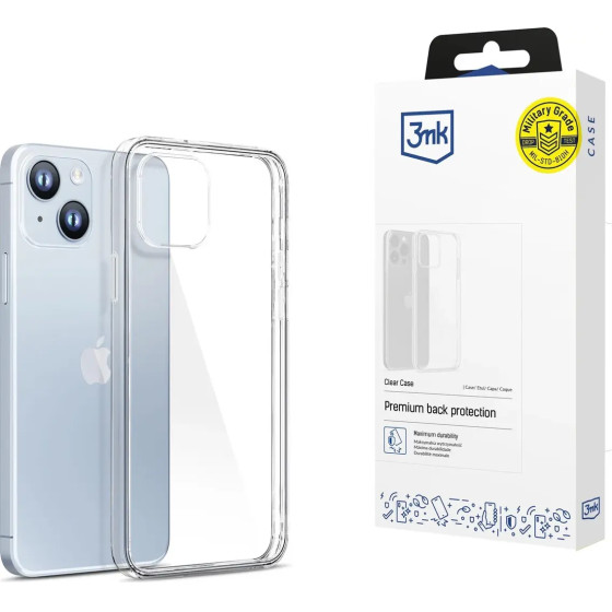3mk Protection Case for iPhone 14 Plus silicone series 3mk Clear Case - transparent - (143901-0)