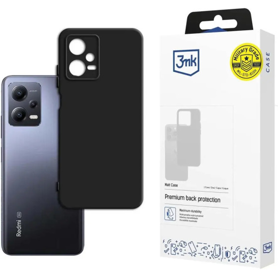 3mk Protection Case for Xiaomi Redmi Note 12 Pro+ from the 3mk Matt Case series - black - (149936-0)