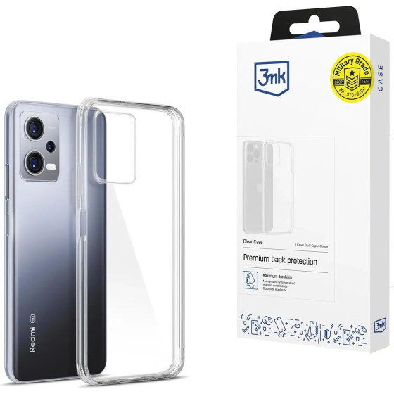 3mk Protection Case for Xiaomi Redmi Note 12 Pro+ silicone from the 3mk Clear Case series - transparent - (146921-0)
