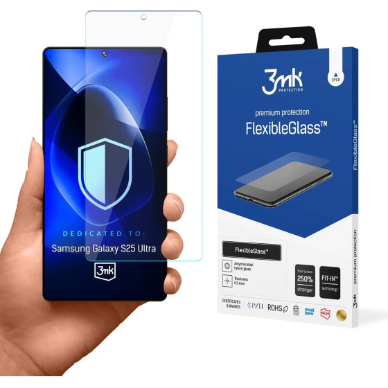 3mk Protection Hybrid glass 3mk FlexibleGlass for Samsung Galaxy S25 Ultra - (W-3FxGl-SGS25U-0)