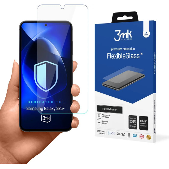 3mk Protection Hybrid glass 3mk FlexibleGlass for Samsung Galaxy S25+ - (W-3FxGl-SGS25P-0)