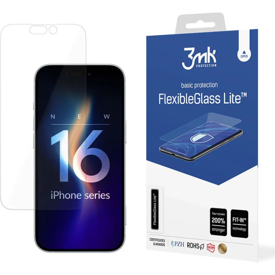 3mk Protection Hybrid glass 3mk FlexibleGlass Lite Apple iPhone 16 Pro - (W-3FxGlL-AiP16Pro-0)