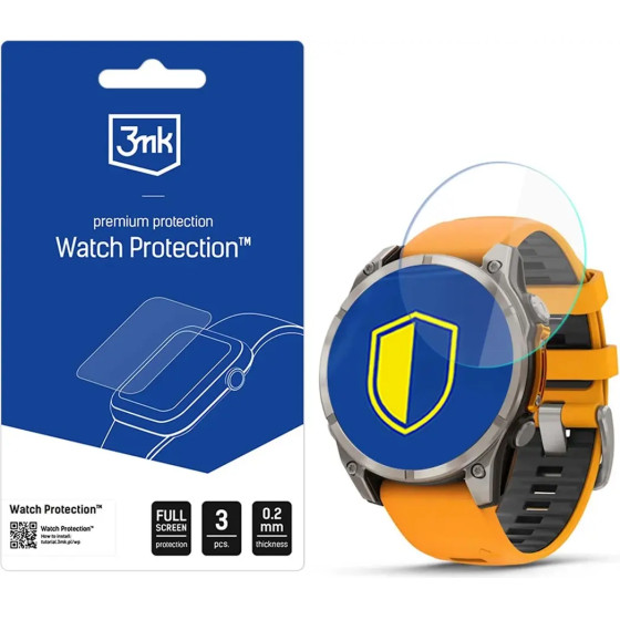 3mk Protection Hybrid Glass 3mk Watch Protection FlexibleGlass for Garmin Fenix 8 Amoled 47mm - (W-3WPrFG-GF8A47-0)