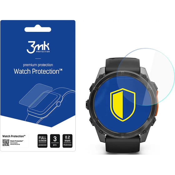 3mk Protection Hybrid Glass 3mk Watch Protection FlexibleGlass for Garmin Fenix 8 Amoled 51mm - (W-3WPrFG-GF8A51-0)