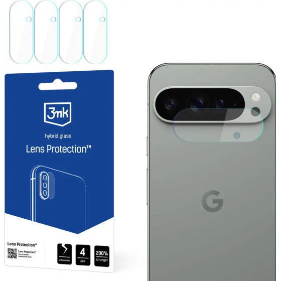 3mk Protection Hybrid Glass for Camera Lens 3mk Lens Protection for Google Pixel 9 - (W-3LenProt-GoPix26-0)