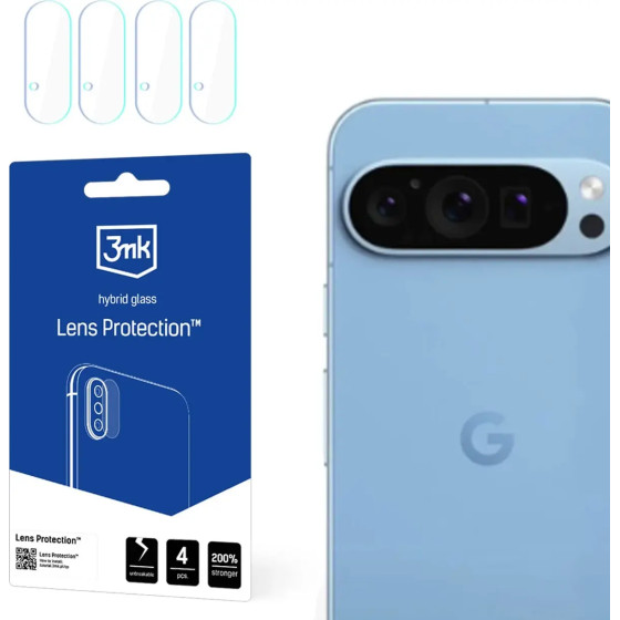 3mk Protection Hybrid Glass for Camera Lens 3mk Lens Protection for Google Pixel 9 Pro - (W-3LenProt-GoPix27-0)