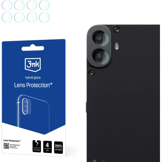 3mk Protection Hybrid Glass for Camera Lens 3mk Lens Protection for Nothing CMF Phone 1 - (W-3LenProt-NCMFP1-0)