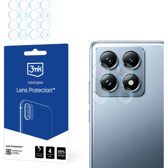 3mk Protection Hybrid Glass for Camera Lens 3mk Lens Protection for Xiaomi 14T / 14T Pro - (W-3LenProt-X14T/P-0)