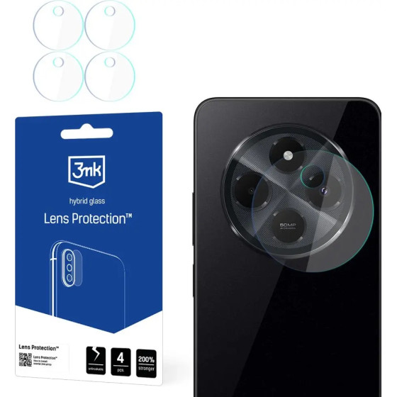 3mk Protection Hybrid Glass for Camera Lens 3mk Lens Protection for Xiaomi Redmi 14c - (W-3LenProt-Red14c-0)