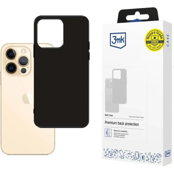 3mk Protection iPhone 13 Pro Max Series 3mk Matt Case - Black - (134864-0)