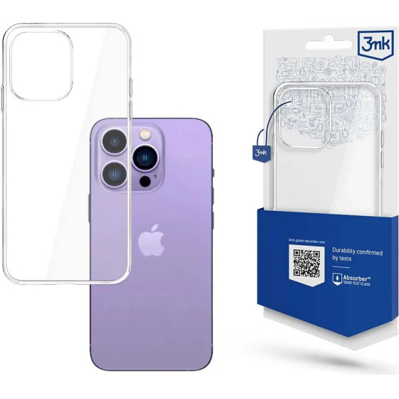 3mk Protection iPhone 14 Pro silicone case from the 3mk Clear Case series - transparent - (143916-0)