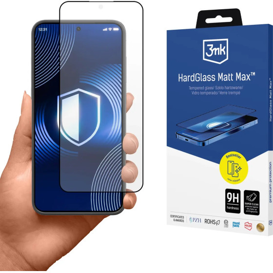 3mk Protection Matte tempered glass 3mk HardGlass Matt Max for Samsung Galaxy S24+ - (W-3HGMtMx-SaS24+-0)