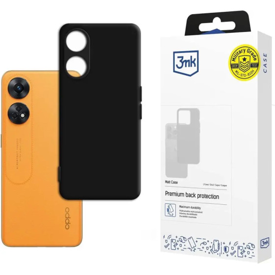 3mk Protection Oppo Reno 8T 4G - 3mk Matt Case black - (149674-0)