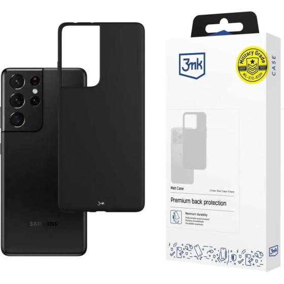 3mk Protection Samsung Galaxy S21 Ultra 5G - 3mk Matt Case black - (127422-0)