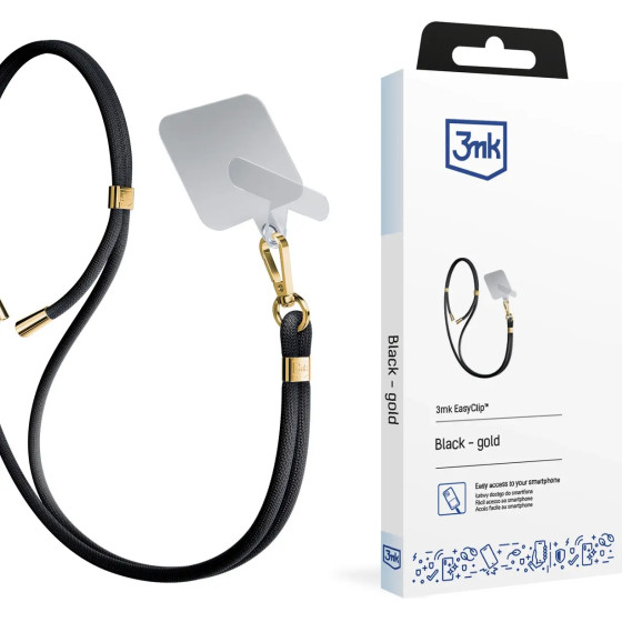 3mk Protection Smartphone Lanyard 3mk EasyClip - Black - (W-3EaCli-AccBlacG-0)
