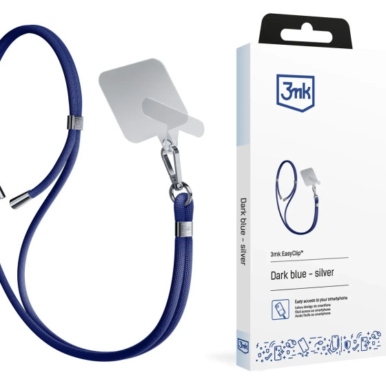 3mk Protection Smartphone Lanyard 3mk EasyClip - Blue - (W-3EaCli-AccDaBuS-0)