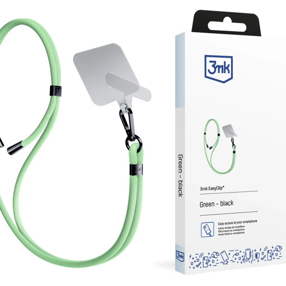 3mk Protection Smartphone Lanyard 3mk EasyClip - Green - (W-3EaCli-AccGreeB-0)