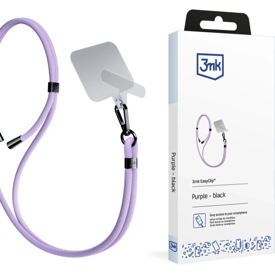 3mk Protection Smartphone Lanyard 3mk EasyClip - Purple - (W-3EaCli-AccPurpB-0)