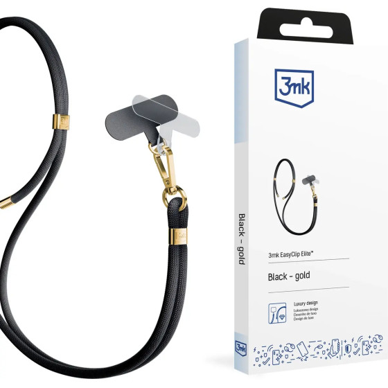 3mk Protection Smartphone Lanyard 3mk EasyClip Elite - Black - (W-3EaCliEl-AccBlacG-0)
