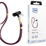 3mk Protection Smartphone lanyard 3mk EasyClip Elite - burgundy - (W-3EaCliEl-AccMulbG-0)
