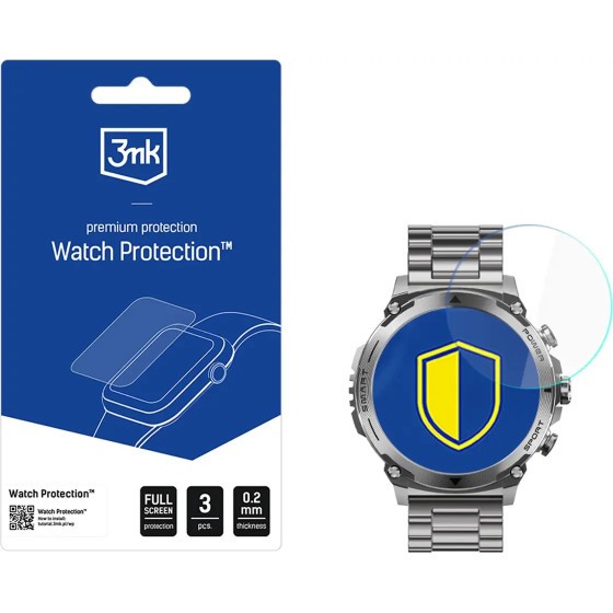 3mk Protection Smartwatch screen protector 3mk Watch Protection FlexibleGlass for Garett Atom - (W-3WPrFG-garato-0)