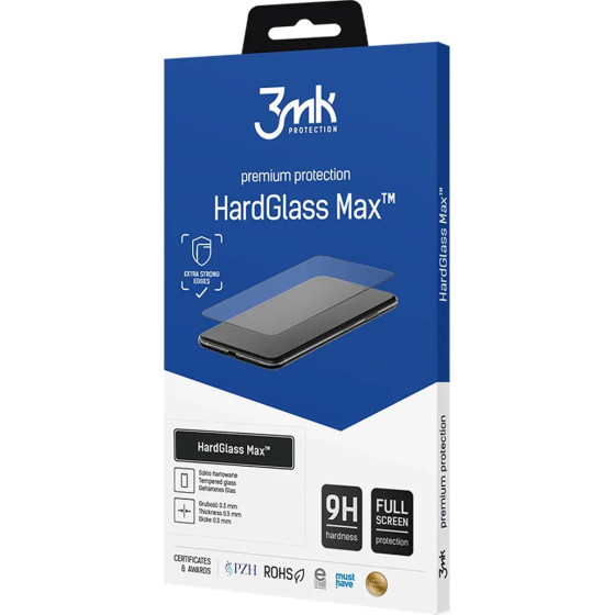 3mk Protection Tempered glass 3mk HardGlass Max FingerPrint for Samsung Galaxy S20 Ultra 5G - (107607-0)